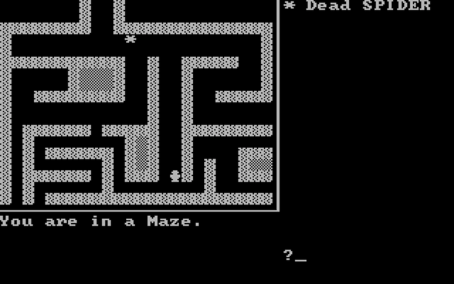 Castle Adventure screen: Maze