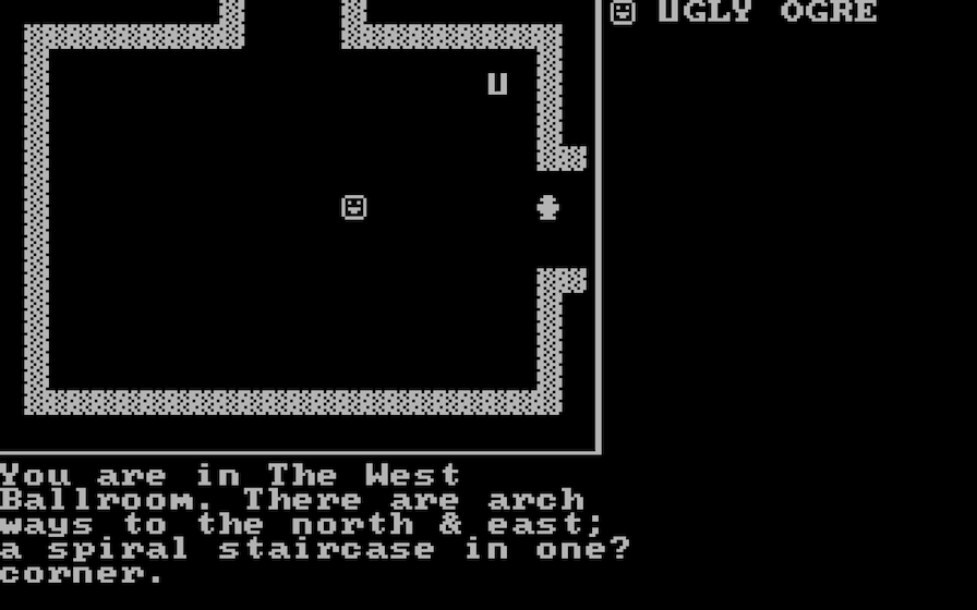 Castle Adventure screen: West Ballroom